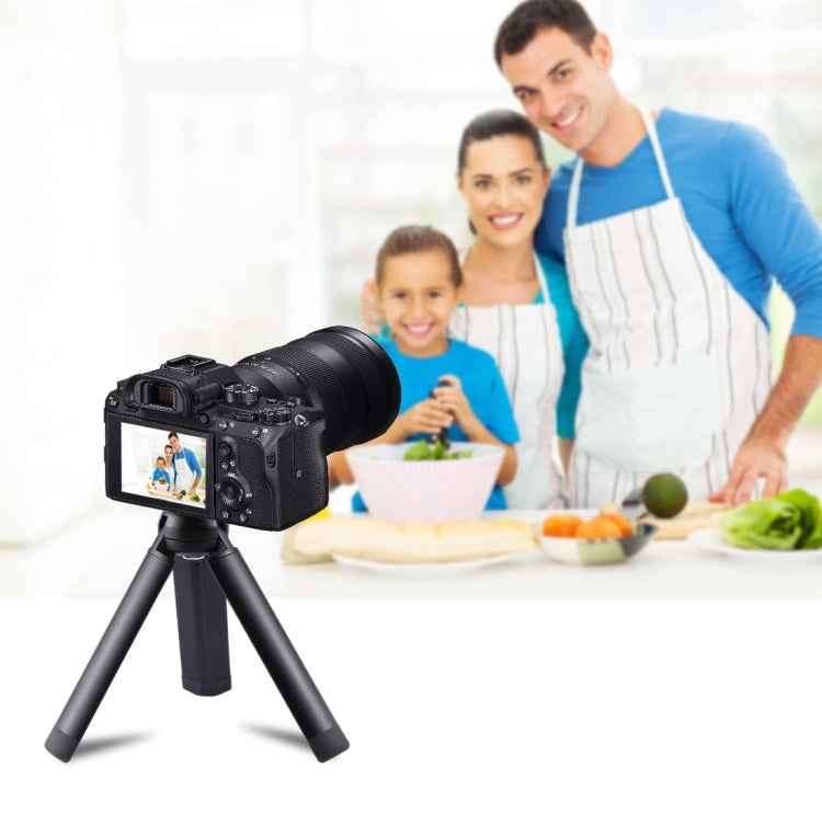 PULUZ Mini Pocket Metal Desktop Tripod Mount with 1/4 inch Screw for DSLR & Digital Cameras, Load: 10kg