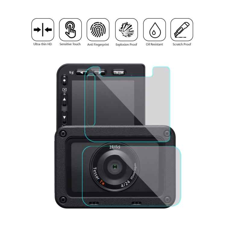 PULUZ Front Lens and Back LCD Display Flexible Anti-fingerprint AF HD Film for Sony RX0 II / RX0