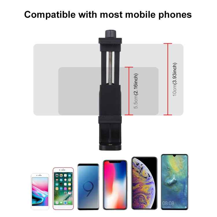 PULUZ 360 Degree Rotating Universal Horizontal Vertical Shooting Phone Clamp Holder Bracket for iPhone, Galaxy, Huawei, Xiaomi, Sony, HTC, Google and other Smartphones