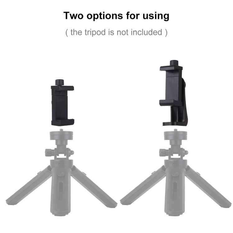 PULUZ 360 Degree Rotating Universal Horizontal Vertical Shooting Phone Clamp Holder Bracket for iPhone, Galaxy, Huawei, Xiaomi, Sony, HTC, Google and other Smartphones