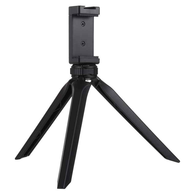 PULUZ Pocket Mini Plastic Tripod Mount with Phone Clamp for Smartphones, Plastic Tripod (Black)
