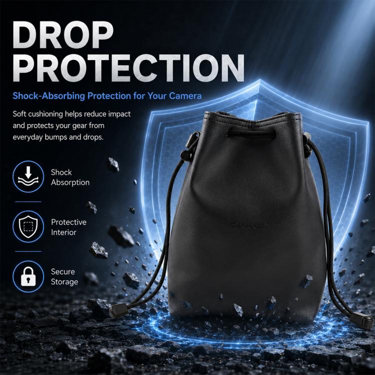 PULUZ Camera Protective Inner Bag Thick Padded Carrying Pouch with Shoulder Strap for Mirrorless & DSLR Cameras, Size: M, Size: M