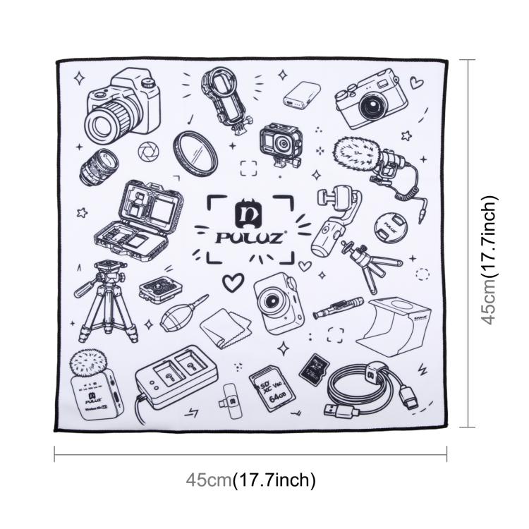 PULUZ 45 x 45cm Camera Wrap Cloth Foldable Microfiber Camera Lens Protective Wrap