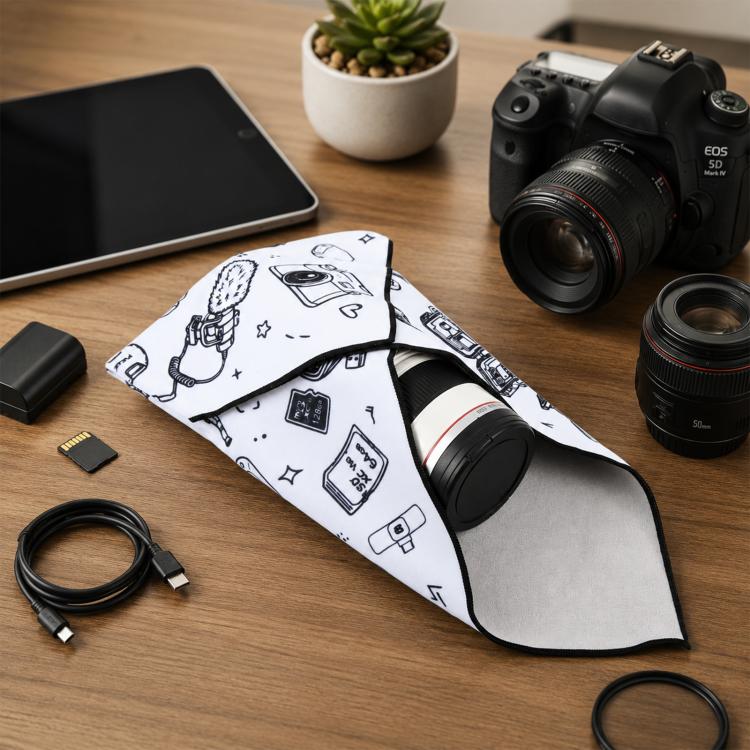 PULUZ 45 x 45cm Camera Wrap Cloth Foldable Microfiber Camera Lens Protective Wrap