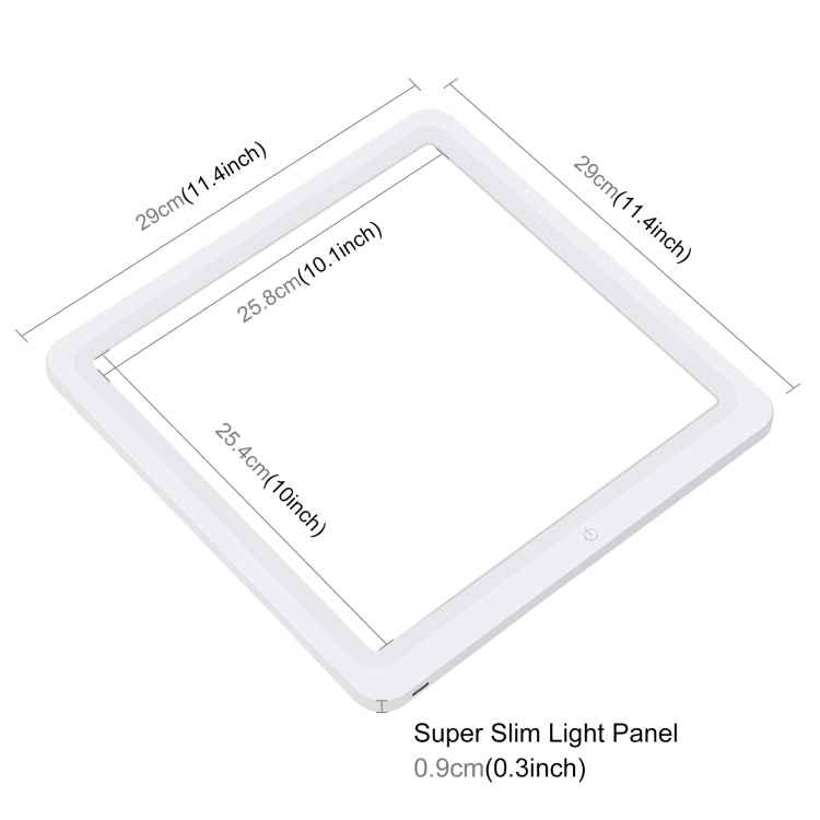 PULUZ LED Shadowless Light Pad for 30cm Photo Studio Box