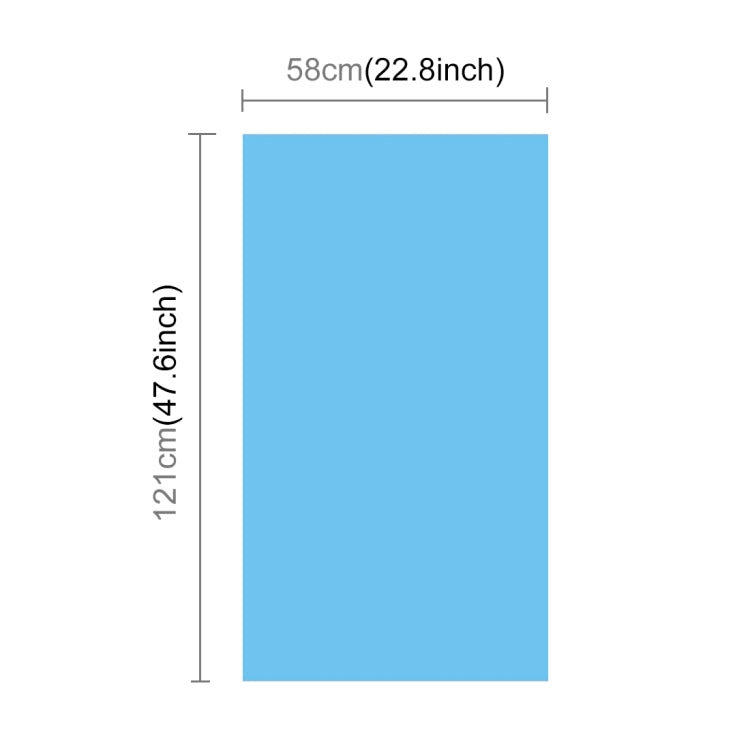 PULUZ Photography Background PVC Paper Kits for Studio Tent Box, Size: 121cm x 58cm, Backdrop 60cm(Blue), Backdrop 60cm(Red), Backdrop 60cm(B)