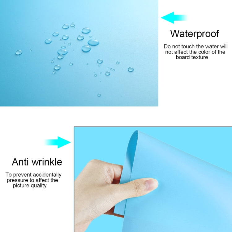 PULUZ Photography Background PVC Paper Kits for Studio Tent Box, Size: 121cm x 58cm, Backdrop 60cm(Blue), Backdrop 60cm(Red), Backdrop 60cm(B)