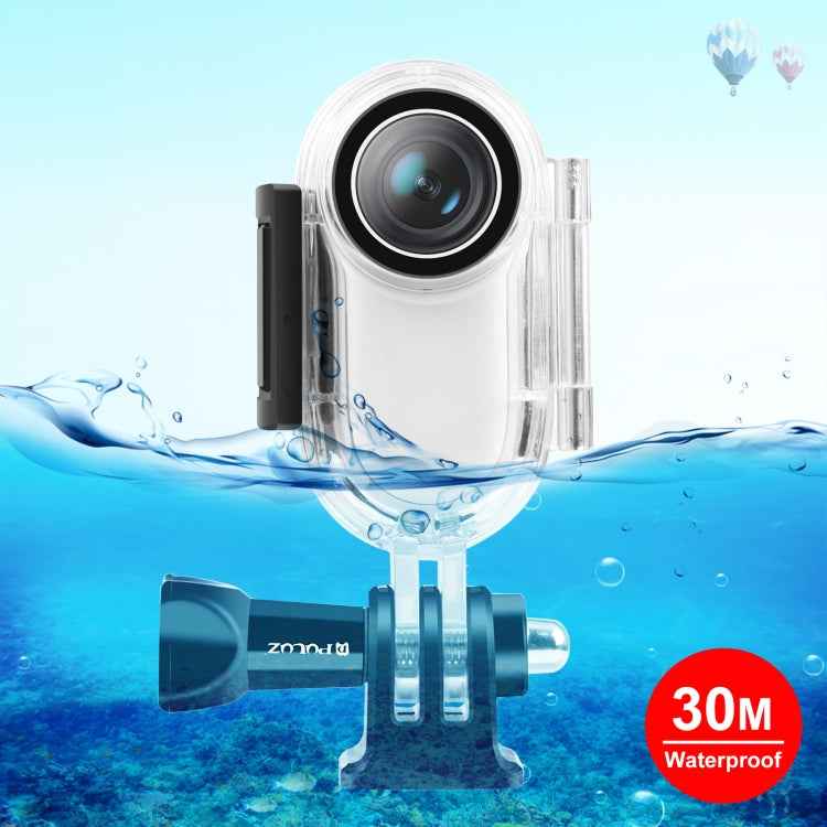 PULUZ 30m Underwater Waterproof Housing Protective Case for Insta360 GO 2, with Base Adapter & Screw