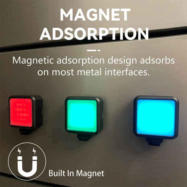 PULUZ Pocket 2500-9000K+RGB Full Color Beauty Fill Light Handheld Camera Photography LED Light