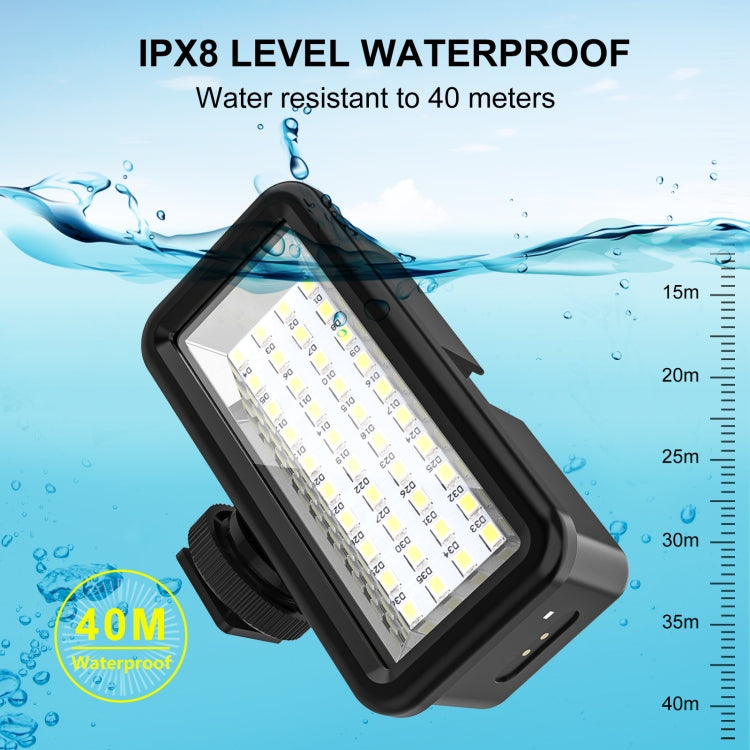 PULUZ 40 LEDs 40m Diving Waterproof Fill Light Camera Video Photo Studio Light