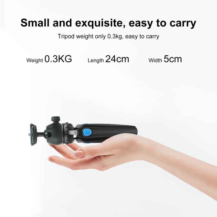PULUZ Mini VLOG Live Stabilizer Stand Tripod with Phone Clamp for Smartphones