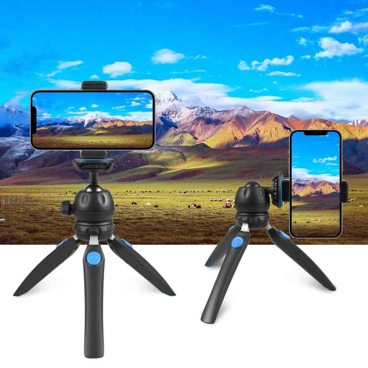PULUZ Mini VLOG Live Stabilizer Stand Tripod with Phone Clamp for Smartphones