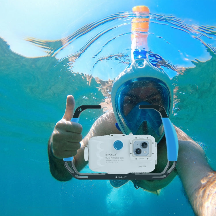 PULUZ Dual Silicone Handles Aluminium Alloy Underwater Diving Rig for GoPro, Other Action Cameras and Smartphones, For Action Cameras and Smartphones