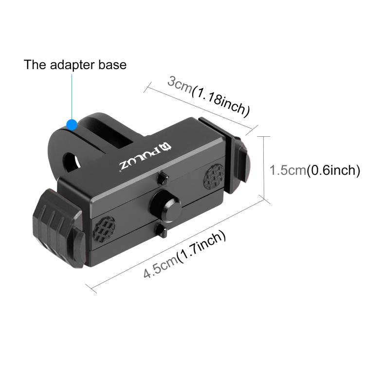 For GoPro HERO13 Black PULUZ Magnetic Quick Release Base Mount, For GoPro HERO13 Black / MAX2 (Black), For GoPro HERO13 Black (Black Red)