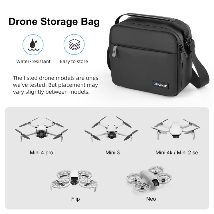 PULUZ Portable Carry Bag Single Shoulder Storage Bag for DJI Mini Series Drone / DJI Osmo Pocket Series, Shoulder Storage Bag