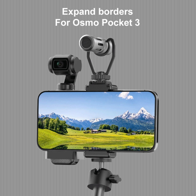 For DJI OSMO Pocket 3 PULUZ Protective Frame Expansion Phone Clamp Adapter Bracket, Phone Clamp Frame