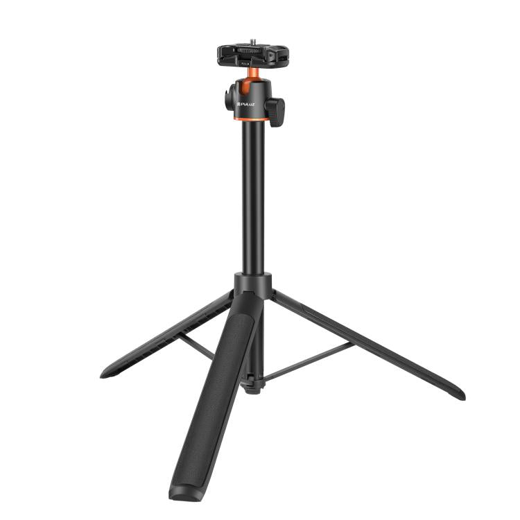 PULUZ 1.3m Phone Selfie Stick Tripod Vlog Live Streaming Holder with Phone Clip, 1.4m Phone Tripod