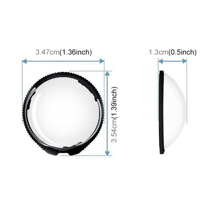 For Insta360 X5 PULUZ Rotation PC Lens Guard Protective Cover, Rotating PC Lens Guard