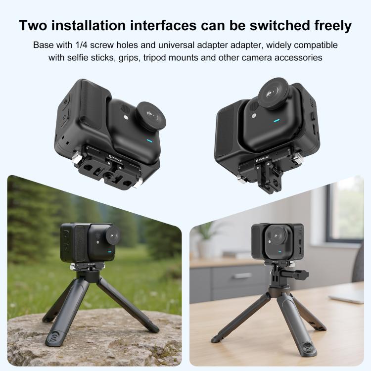 For Insta360 GO Ultra PULUZ Magnetic Aluminum Alloy Quick Release Base Mount, For Insta360 GO Ultra Aluminum Alloy