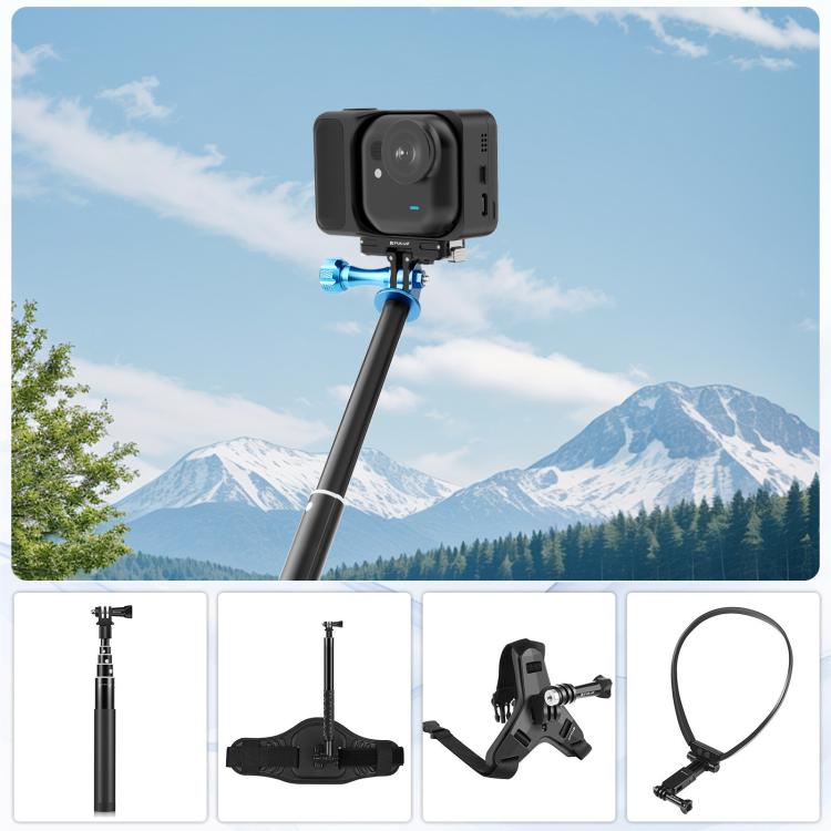 For Insta360 GO Ultra PULUZ Magnetic Aluminum Alloy Quick Release Base Mount, For Insta360 GO Ultra Aluminum Alloy