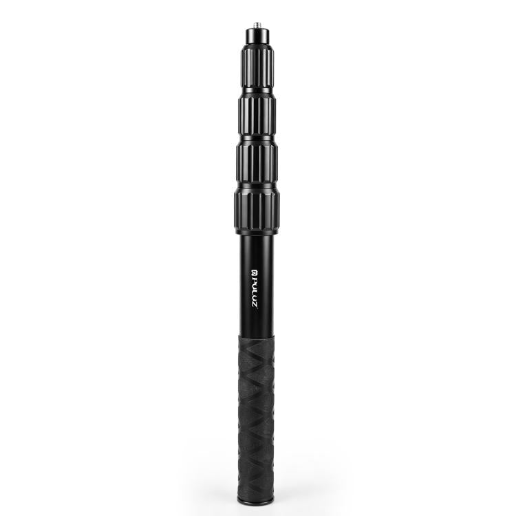 PULUZ 1.2m Aluminum Alloy Invisible Selfie Stick Anti-Shake Vlog Locking Telescopic Extension Monopod, 1.2m Invisible Selfie Stick