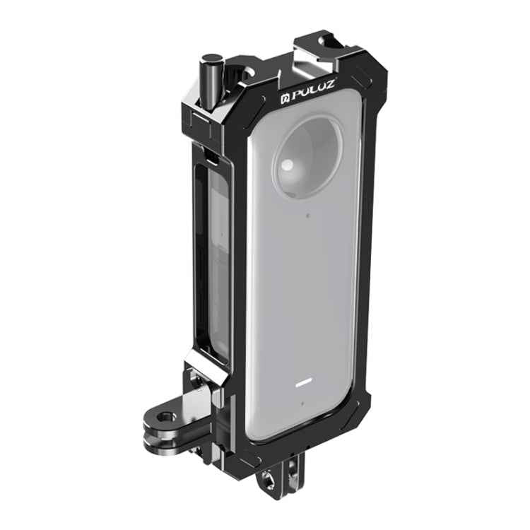 For Insta360 X3 PULUZ Metal Protective Cage Rig Housing Frame with Expand Cold Shoe Base & Tripod Adapter