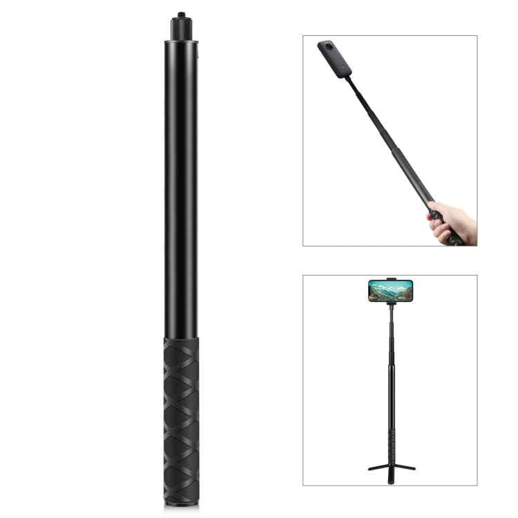 PULUZ 157cm Metal Selfie Stick Monopod  for Insta360 One RS / X2 / X3 / X4 / DJI Osmo 360