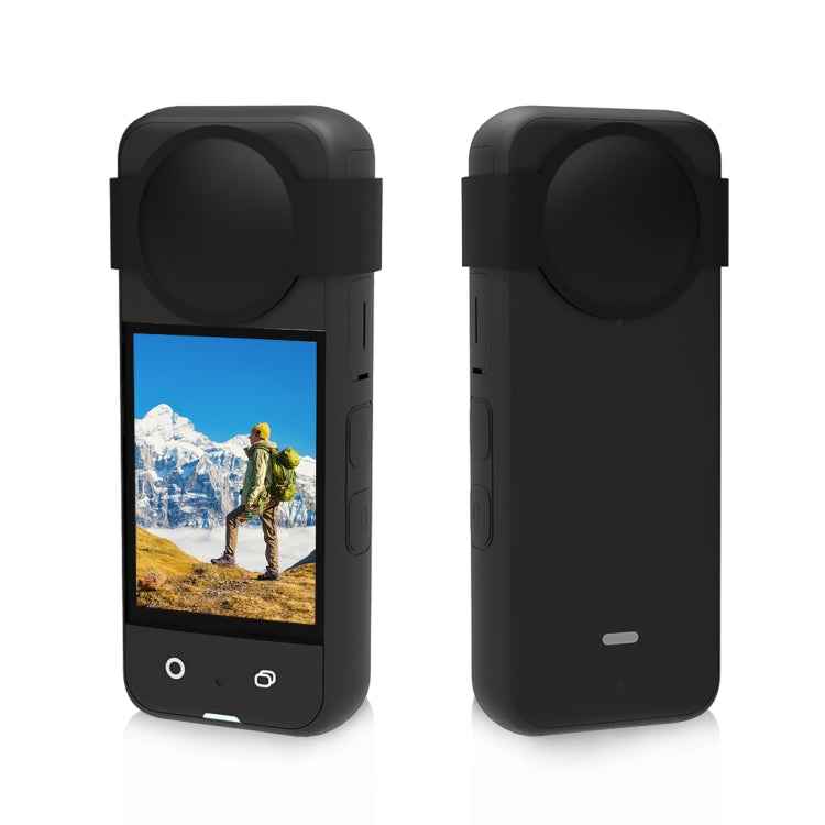 For Insta360 X3 PULUZ Silicone Lens Body Lens Guard Protective Cover