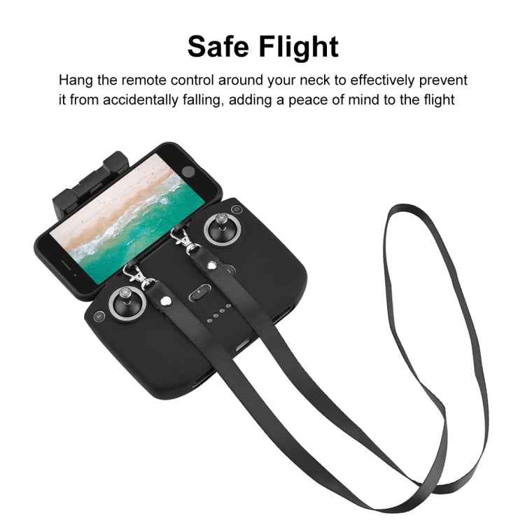 PULUZ Shockproof Anti-scratch Silicone Case with Neck Strap For DJI Neo / Mini 3 / 3 Pro / Mavic 3 / Air 2S / Mini 2 RC-N2 / RC-N1 / RC-N3 Remote Control
