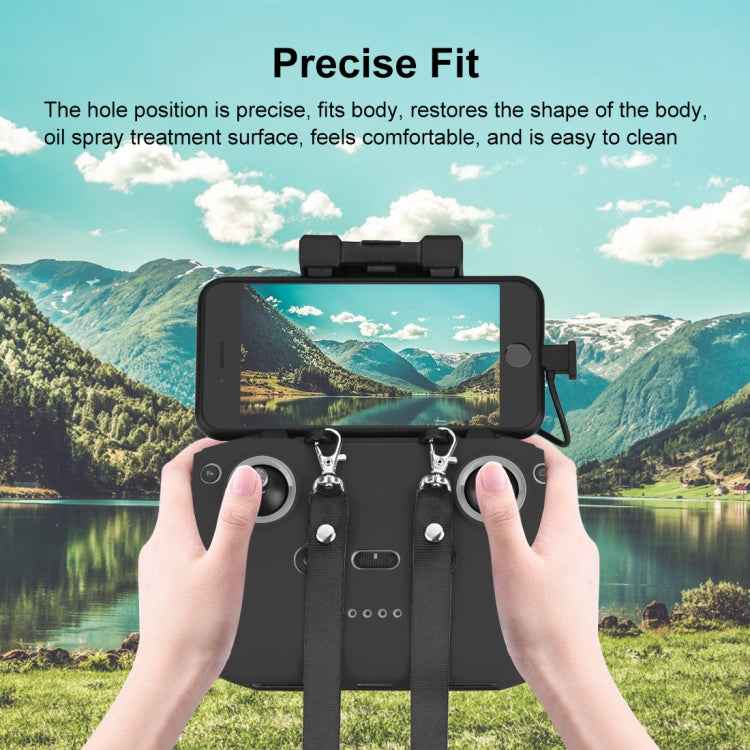 PULUZ Shockproof Anti-scratch Silicone Case with Neck Strap For DJI Neo / Mini 3 / 3 Pro / Mavic 3 / Air 2S / Mini 2 RC-N2 / RC-N1 / RC-N3 Remote Control