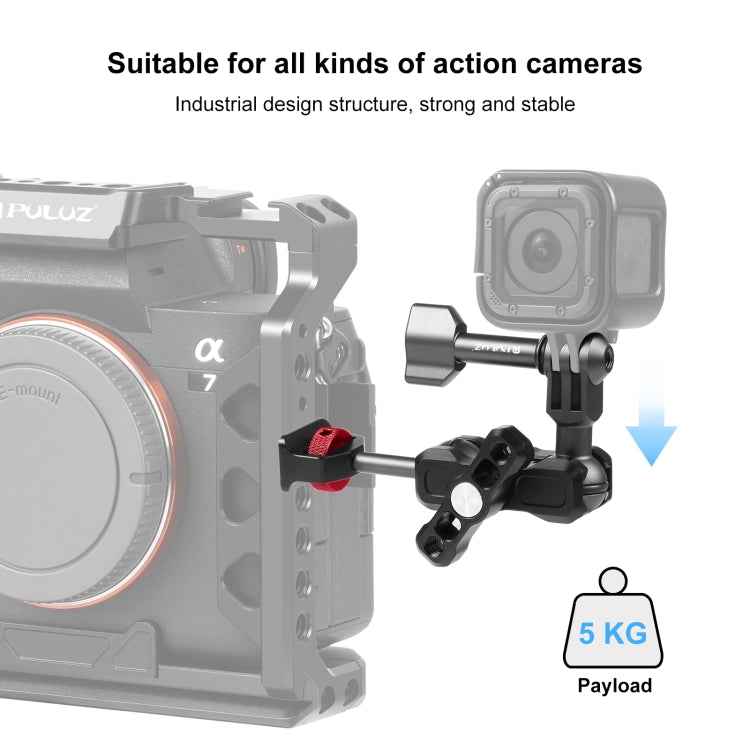PULUZ Magic Arm Multi-way Ball Aluminum Alloy Mount