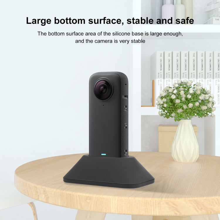 For Insta360 X3 PULUZ Silicone Base Desktop Stand