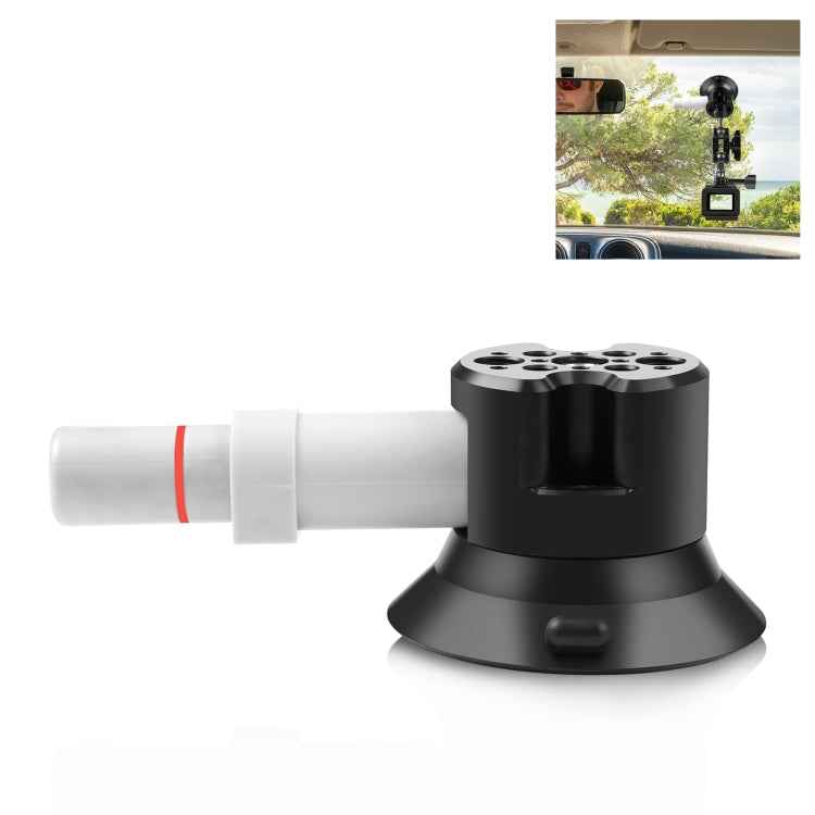 PULUZ 3 inch Car Single Pump Suction Cup Aluminum Alloy Mount