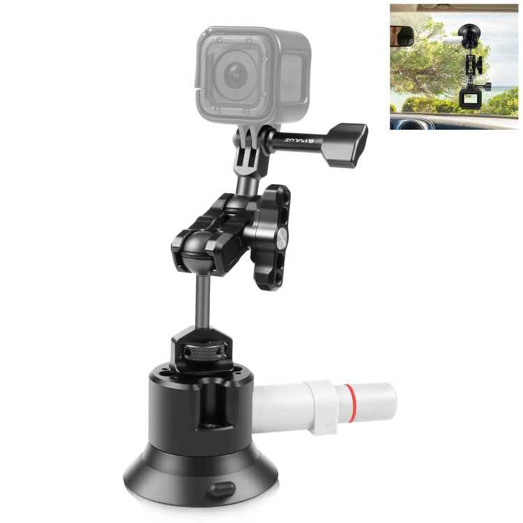PULUZ Magic Arm with Pump Suction Cup Aluminum Alloy Mount