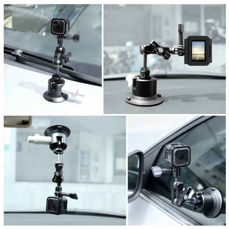PULUZ Magic Arm with Pump Suction Cup Aluminum Alloy Mount