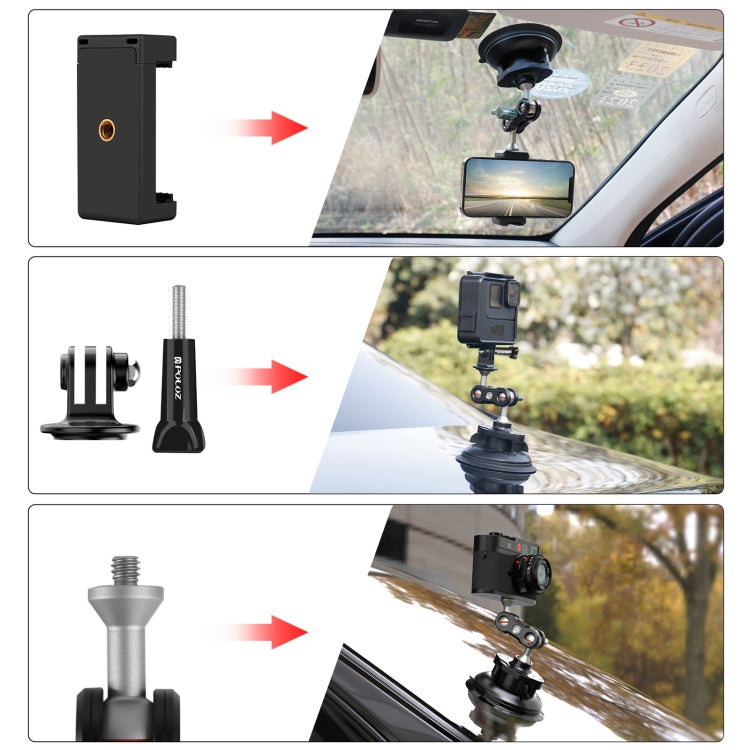 PULUZ Magic Arm Stronge Suction Cup Aluminum Alloy Mount