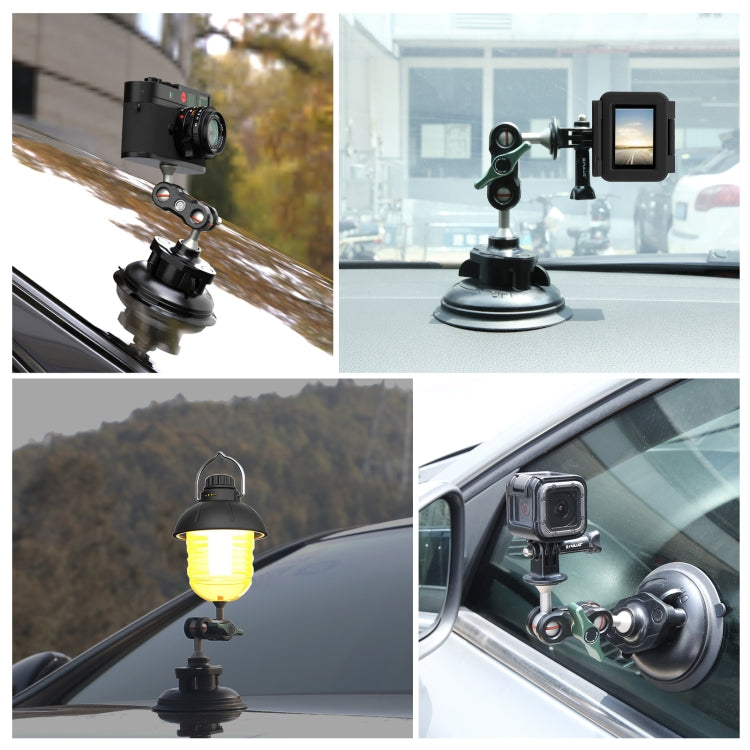 PULUZ Magic Arm Stronge Suction Cup Aluminum Alloy Mount