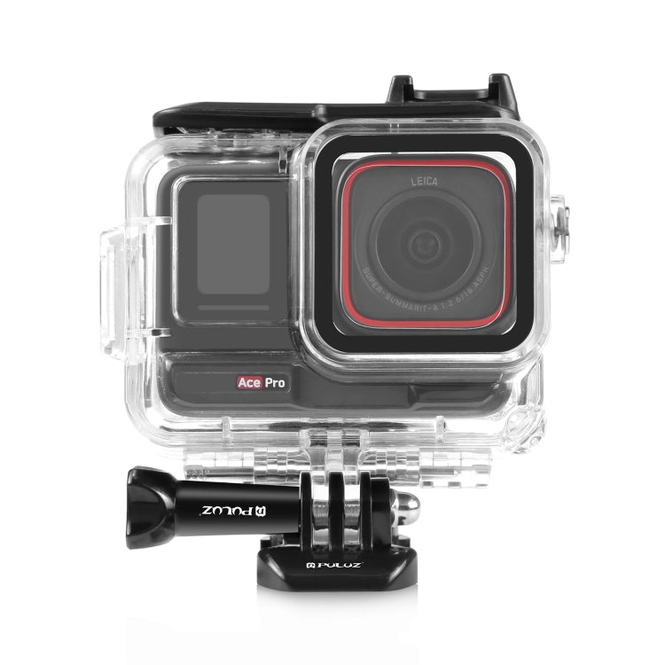 For Insta360 Ace Pro PULUZ 60m Underwater Waterproof Housing Case with Base Adapter & Screw, For Insta360 Ace Pro Underwater Case