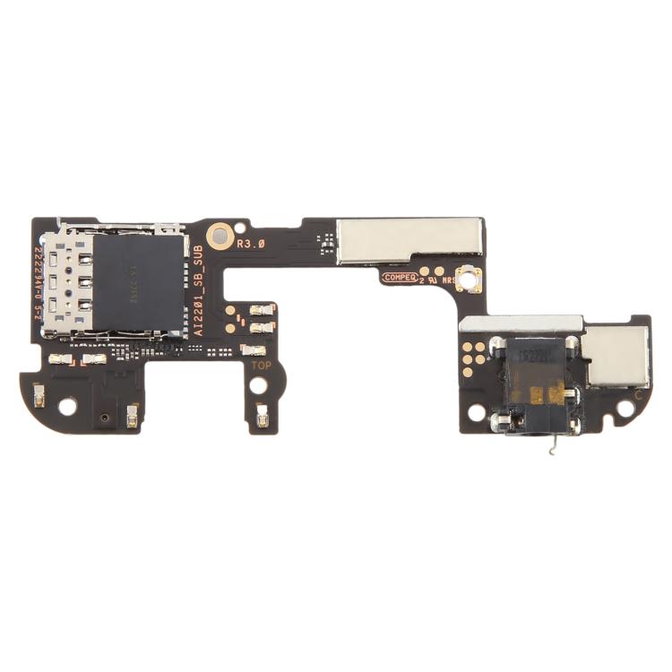 For Asus ROG Phone 6 / 6 Pro Qualcomm Version SIM Card Reader Board with Audio Jack, For Asus ROG Phone 6 / 6 Pro Qualcomm Version