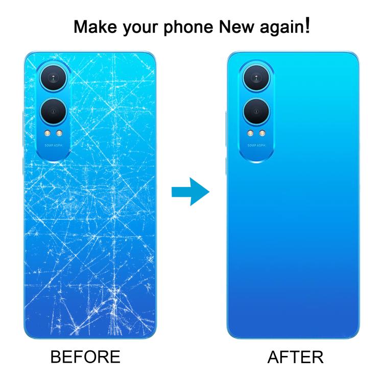 Carcasa trasera de plástico con tapa para lente de cámara para OnePlus Nord CE4 Lite (con lente de cámara)