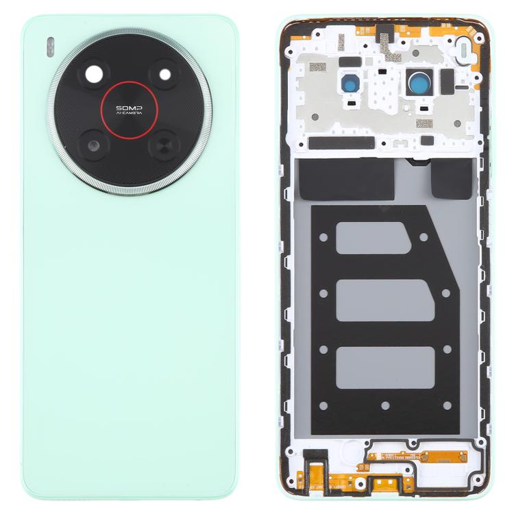 For ZTE Blade V70 Max Plastic Battery Back Cover with Middle Frame / Camera Lens Cover