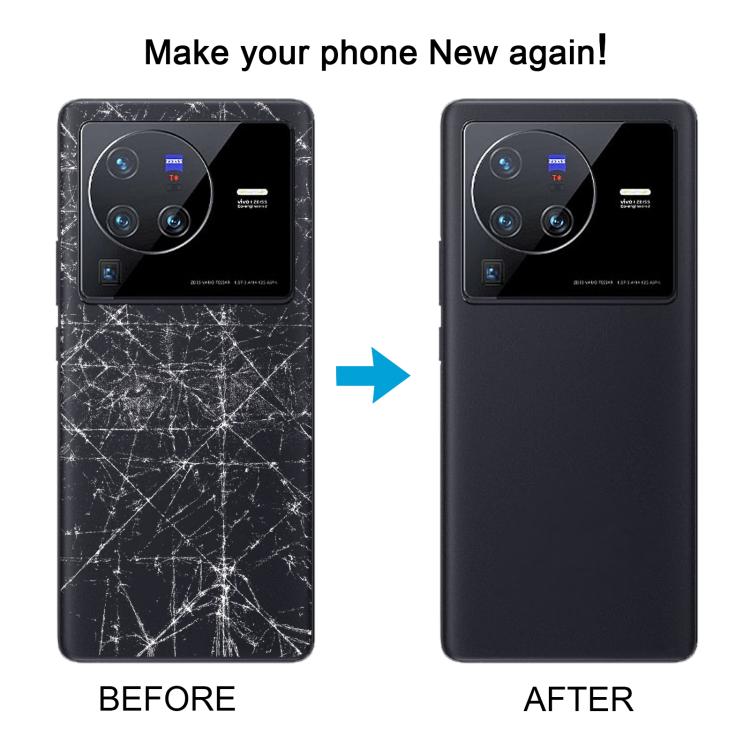 For vivo X80 Pro Battery Back Cover with Camera Lens Cover