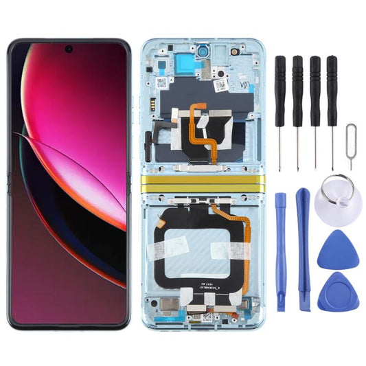 Écran LCD d'origine avec châssis pour Motorola Razr 40 Ultra XT2321-3 XT2321-1 XT2321-2 (Original)