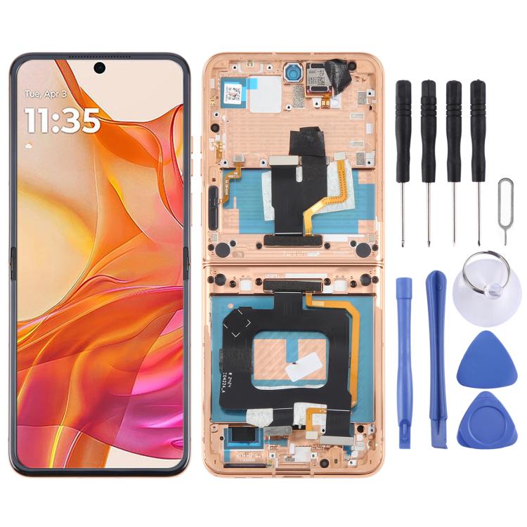 Écran LCD complet avec châssis pour Motorola Razr 50 Ultra (Original)