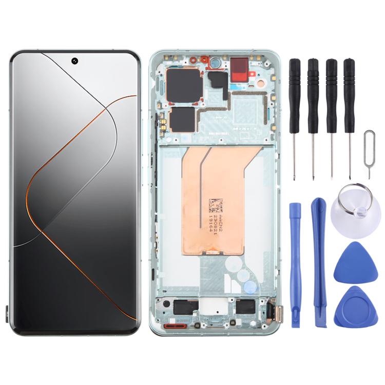 Écran LCD AMOLED d'origine pour Xiaomi 14 Pro, assemblage complet avec châssis, pour Xiaomi 14 Pro (Original)