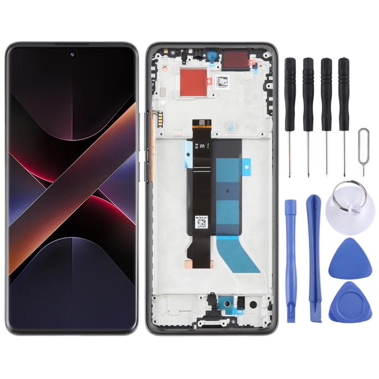Écran LCD AMOLED d'origine pour Xiaomi Poco X7 5G, assemblage complet avec châssis, pour Xiaomi Poco X7 5G (Original)