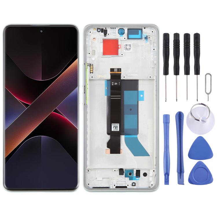 Écran LCD AMOLED d'origine pour Xiaomi Poco X7 5G, assemblage complet avec châssis, pour Xiaomi Poco X7 5G (Original)