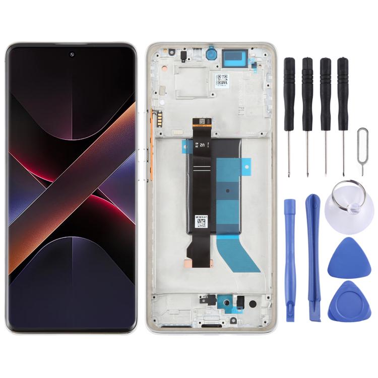 Écran LCD AMOLED d'origine pour Xiaomi Poco X7 5G, assemblage complet avec châssis, pour Xiaomi Poco X7 5G (Original)
