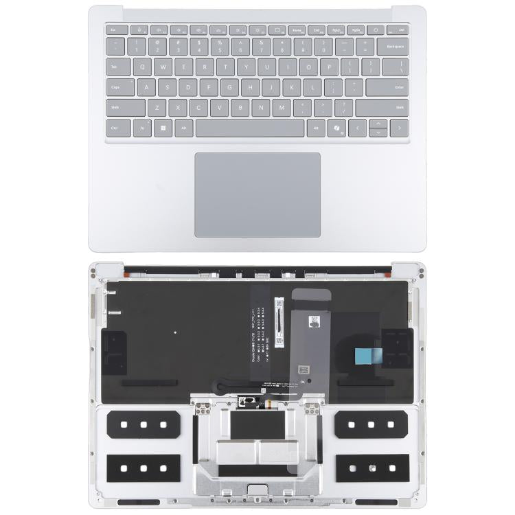 For Microsoft Surface Laptop 6 13.5 inch US Keyboard with C Shell / Touch Board (Silver)