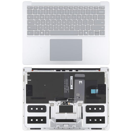 Clavier américain avec coque C/Touch Board (argenté) pour Microsoft Surface Laptop 6 13,5 pouces (US)